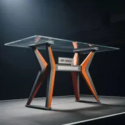 Аренда Стол Finezia прозрачный закаленное стекло на арене «Фишт» — ART SPACE