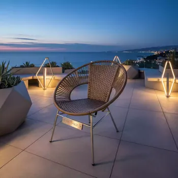 Аренда Кресло техноротанговое Acapulco коричневое 75х67х80 см в ресторане «Sanremo» — ART SPACE