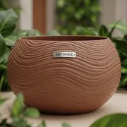 Аренда Кашпо для цветов Prosperplast Sandy Bowl мокко в санатории «Черноморье» — ART SPACE