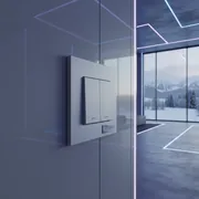 Аренда Выключатель проходной двухклавишный Schneider Electric Атлас Дизайн белый в санатории «Заполярье» — ART SPACE