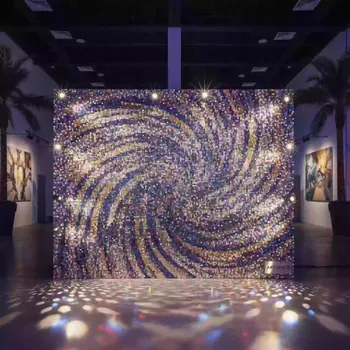 Аренда Фотозона из пайеток "Диско" в Mövenpick Hotel — ART SPACE