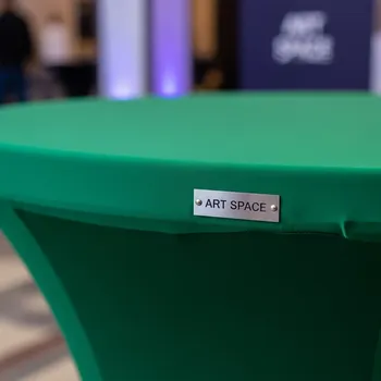 Аренда Скатерть круглая зеленая Pantone 361 в Bridge Resort — ART SPACE