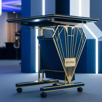 Аренда Стол для ноутбука регулируемый на колесиках Твист в Karat Resort — ART SPACE