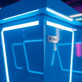 Аренда Стойка барная голубого цвета в Ледовом дворце «Айсберг» — ART SPACE