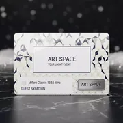 Аренда Карта Advent Solid Mifare Classic CR80 4k 13.56 MHz для прямой печати в Cosmos Sochi Hotel — ART SPACE