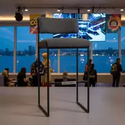 Аренда Стул полубарный Бриф DD букле темно серый на теплоходе «Дагомыс» — ART SPACE