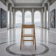 Аренда Стул Terje складной коричневый светлый на Имеретинской набережной — ART SPACE