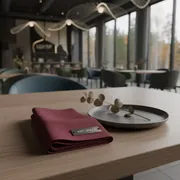 Аренда Салфетка текстильная бордовая 30х30 см в Green Flow Hotel — ART SPACE
