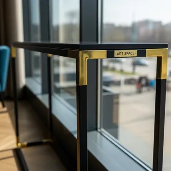 Аренда Консоль gold black золотая в ресторане «Баран-Рапан» — ART SPACE