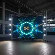 Аренда Фотозона 2D LED светодиодная 3,2х3,2 шаг P1.9 в Керлинговом центре «Ледяной куб» — ART SPACE
