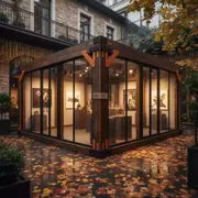 Аренда Шатер деревянный 36 м² в ресторане «Brunello» — ART SPACE