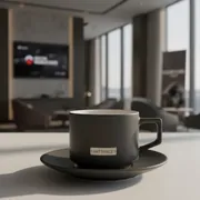 Аренда Чайная пара Porland 250 мл тёмно серая в Courtyard by Marriott Sochi — ART SPACE