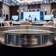 Аренда Поднос круглый металлический D 600 мм в Green Flow Hotel — ART SPACE