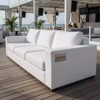 Аренда Диван трехместный Elegance White в пляжном клубе Del Mar — ART SPACE