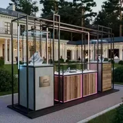 Аренда Дизайн проект торгового острова Miestilo 4х2,4 метра на вилле «Анна» — ART SPACE
