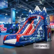 Аренда Батут с горкой "Новогодняя сказка" в Rixos Krasnaya Polyana — ART SPACE
