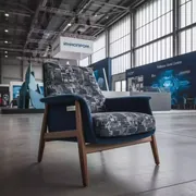 Аренда Стул Safir гобелен велюр Imperia dark blue в Pullman Sochi Centre — ART SPACE