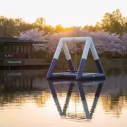 Аренда Качели надувные водные в ресторане «Плакучая Ива» — ART SPACE