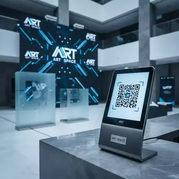Аренда Дисплей QR кодов Mertech Brand под брендирование в Courtyard by Marriott Sochi — ART SPACE