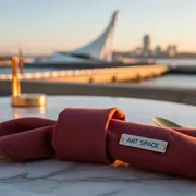 Аренда Салфетка текстильная марсала 30х30 см на территории Морпорта Сочи — ART SPACE