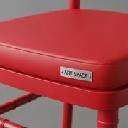 Аренда Подушка для стула Кьявари кожзам красная 3 см в Bridge Resort — ART SPACE