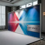 Аренда Решения готовые на основе выставочных тканевых стендов в Panorama by Mercure — ART SPACE