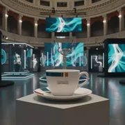 Аренда Чашка фарфоровая для капучино в Зимнем театре — ART SPACE