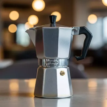 Аренда Кофеварка гейзерная на 4 порции деколь Caffe a 3 Stelle в Green Flow Hotel — ART SPACE