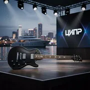 Аренда Электрогитара WGD черная на VIP теплоходе (Морпорт Сочи) — ART SPACE