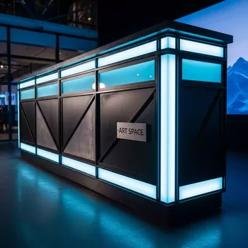 Аренда Стойка барная 176х76 см с LED подсветкой в Skypark Sochi — ART SPACE