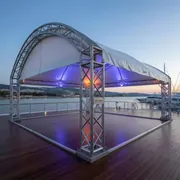 Аренда Шатер арочный 10х10 м на VIP-яхте (Имеретинский порт) — ART SPACE