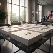 Аренда Термообложки картонные Ibico под ткань А4 6 мм белые в Stella di Mosca — ART SPACE