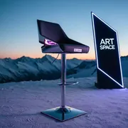 Аренда Стул барный с обивкой Glera Bar на площадке Rosa Peak (2320м) — ART SPACE