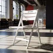 Аренда Стул Терье складной белый в ресторане «Плакучая Ива» — ART SPACE