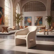 Аренда Стул Muar белый в Boutique Hotel PORTUM 1905 — ART SPACE