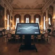 Аренда Система интерактивная AnTouch ANTB 94s 10i USTF с мобильной стойкой BASE DSM в усадьбе Голицына — ART SPACE