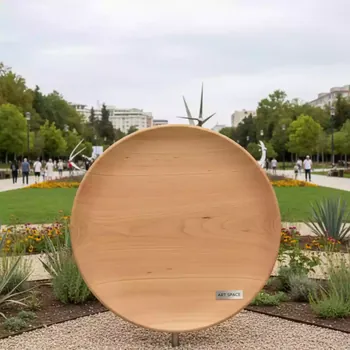 Аренда Блюдо деревянное 50 см в парке «Ривьера» — ART SPACE