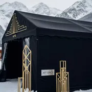 Аренда Конструкция тентовая Kite черная 6х6 м в Поляна 1389 Отель и Спа — ART SPACE