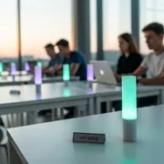 Аренда Свечи LED разноцветные с пультом белые высота 12 см в МФК «Горный» — ART SPACE