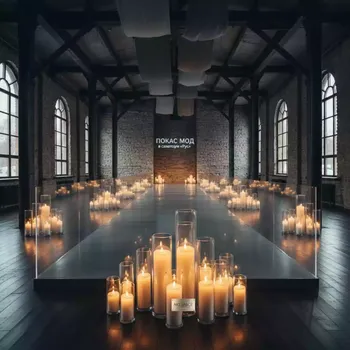 Аренда Свечи LED прозрачные Ода набор без батареек в санатории «Русь» — ART SPACE