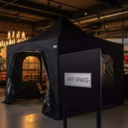 Аренда Тентовая конструкция Kite Black 6х6 м в ресторане «Паруса» — ART SPACE