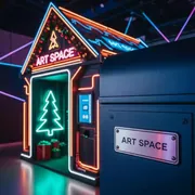 Аренда Фотозона Домик Елки в ресторане «La Terrazza» — ART SPACE