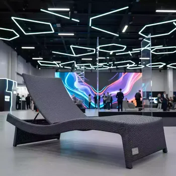 Аренда Кресло из искусственного ротанга Diana цвет серый на Сочи Автодроме — ART SPACE