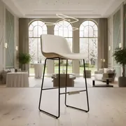 Аренда Барный стул Волна бежевый в Green Flow Hotel — ART SPACE