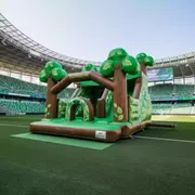 Аренда Батут с горкой Русский лес на арене «Фишт» — ART SPACE