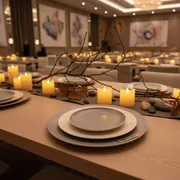 Аренда Набор тарелок Сона 31 21 см и Брунна 27 см в Pullman Sochi Centre — ART SPACE