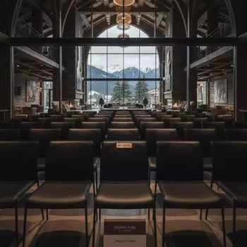Аренда Стул черный экокожа Форест в Golden Tulip Rosa Khutor — ART SPACE