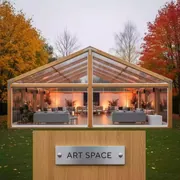 Аренда Шатер деревянный прозрачный 6х6 м в Novotel Resort — ART SPACE