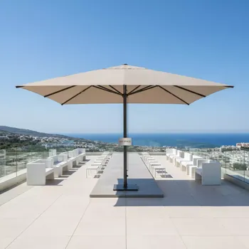 Аренда Зонт Mistral 400 квадратный без волана бежевый в Boutique Hotel PORTUM 1905 — ART SPACE