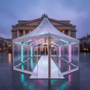 Аренда Пагода "Лондон" 5х5 м мягкие стенки в Зимнем театре — ART SPACE